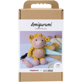 977867 Creativ Company Amigurumi hobbyset, Egel, lichtroze, warm geel