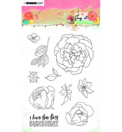 SL-SWF-STAMP527 StudioLight SL Clear Stamp Say it with flowers nr.527