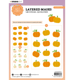 SL-SS-MASK243 StudioLight Pumpkin party Sweet Stories nr.243