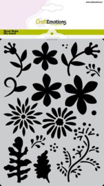185070/1299 CraftEmotions Mask stencil losse bloemen - takjes A5