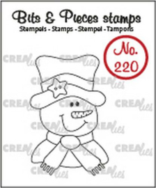 130504/0220 Crealies Bits & Pieces Sneeuwpop CLBP220 28x43mm