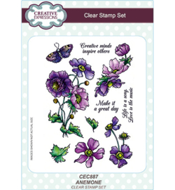 CEC887 Creative Expressions Stempel Anemone