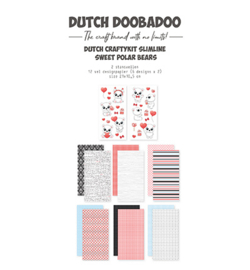 473.005.037 Dutch DooBaDoo CraftyKit Slimline Sweet Polar bear