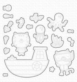 CS-690 My Favorite Things Ride or Dive Clear Stamps