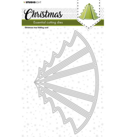 SL-ES-CD254 - Christmas tree folding card Essentials nr.254