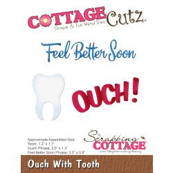 322023 CottageCutz Die Ouch With Tooth