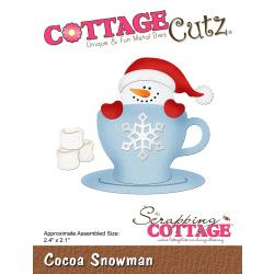 540399 CottageCutz Die Cocoa Snowman 2.4"X2.1"