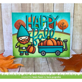 LF2974 Lawn Cuts Custom Craft Die Pumpkin Wagon