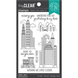 666793 Hero Arts Clear Stamps Wherever You Go 4"X6"