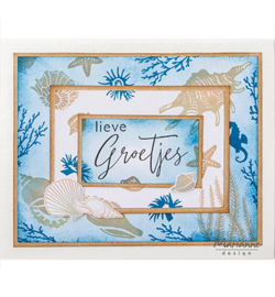 CS1063 Marianne Design clear stamp Handgeschreven Groetjes NL