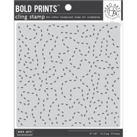 693912 Hero Arts Background Cling Stamp Marching Ants Bold Prints 6"X6"