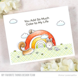 CS-672 My Favorite Things Rainbow Critters Clear Stamps