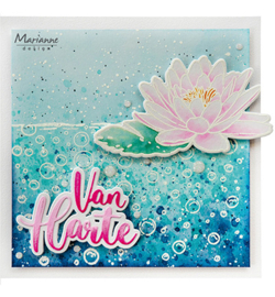 TC0907 Marianne Design Clear stamp Tiny's Art Dew drops