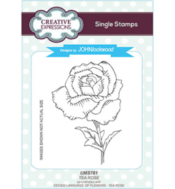 UMS781 Single Stamp Tea Rose