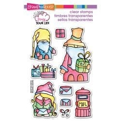 405242 Stampendous Pink Your Life Perfectly Clear Stamps Whisper Friends Christmas