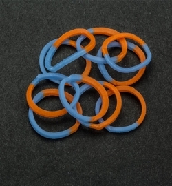 45056 - Band-it - Elastieken Blue/Orange 600pcs