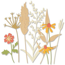 665944 Sizzix Thinlits Die Set Delicate Autumn Stems Olivia Rose