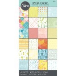 651158 Sizzix Cardstock PadFox Geometrics  6"X12" 48/Pkg