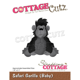 CC842 CottageCutz Dies Safari Gorilla (Baby) 1.9"X2.1"