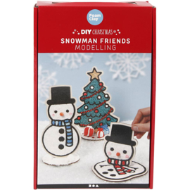 97071 Foam Clay Sneeuwpop met kerstboom