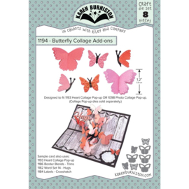 KBR1194 Karen Burniston Dies Butterfly Collage Add-Ons