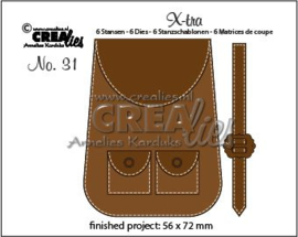 115634/0851 Crealies X-tra no. 31 Rugzak CLXtra31 56 x 72 mm