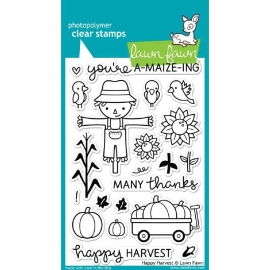 LF971 Lawn Fawn Clear Stamps Happy Harvest