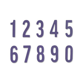 665073 Sizzix Thinlits Die Set - 10PK Bold Numbers Alison Williams