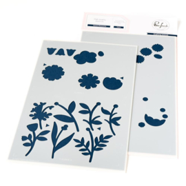 PF228024 Pinkfresh Studio Stencils Sweet Blossoms