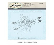 DSC-046 Spellbinders Roses and Arrows 3D Shading Stamp