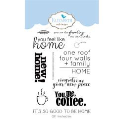 CS057 Elizabeth Crafts Clear Stamps Home Sweet Home