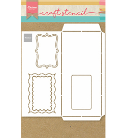 PS8079 Marianne Design mask stencil Slimline envelope  A4