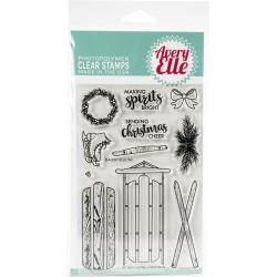 604465 Avery Elle Clear Stamp Set Alpine Christmas 4"X6"