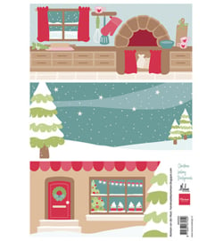 AK0096 Marianne Design Christmas Bakery Backgrounds by Marleen