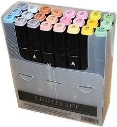 205099 Spectrum Noir Alcohol Markers Lights 24/Pkg