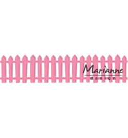 COL1423 Marianne Design Collectables White picked fence