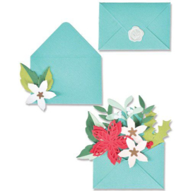 665946 Sizzix Thinlits Die Set Festive Envelope Lisa Jones