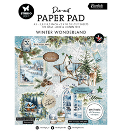 SL-ES-DCPP335 StudioLight SL Die-cut Paper Pad Winter wonderland Essentials nr.335
