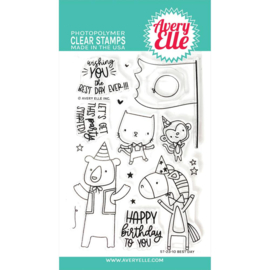 686532 Avery Elle Clear Stamp Set Best Day 4"X6"
