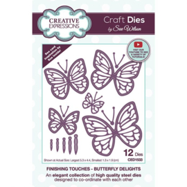 CED1533 Creative Expressions Craft die finishing touches Butterfly delights