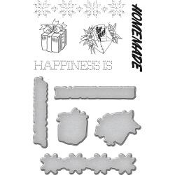 SDS076 Spellbinders Stamp & Die Set Happiness