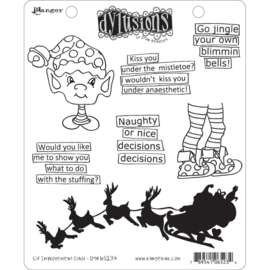 553389 Dyan Reaveley's Dylusions Cling Stamp Collections Elf Improvement Class 8.5"X7"