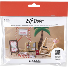 977479 Creativ Company Mini Hobbyset Kabouterdeur, Op vakantie