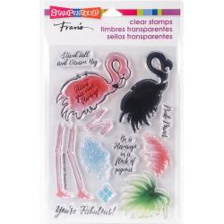 307987 Stampendous Perfectly Clear Stamps Flamingo Messages