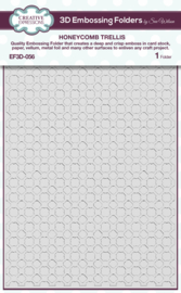 EF3D-056 Creative Expressions Sue Wilson 3D Embossing Folder Honeycomb Trellis