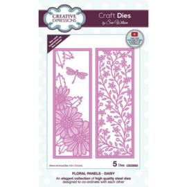 CED2052 Creative Expressions Craft die floral panels Sunflower