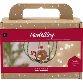 977744 Creativ Company Mini Hobbyset Boetseren, Koekemannetje, diverse kleuren