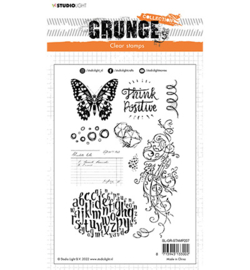 SL-GR-STAMP207  Elements butterfly Grunge Collection nr.207