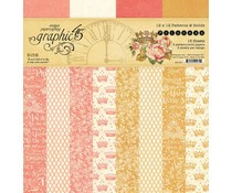 4501801 Graphic 45 Princess 12x12 Inch Patterns & Solid Paper Pad