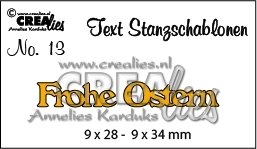 115634/3513 Crealies Tekststans (DE) Frohe Ostern